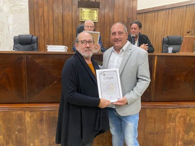 Câmara homenageia produtores e elenco de curta metragem