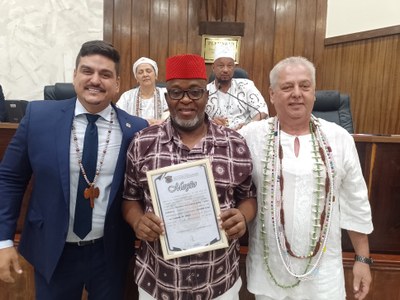 Câmara realiza Sessão Solene em homenagem ao Dia da Umbanda