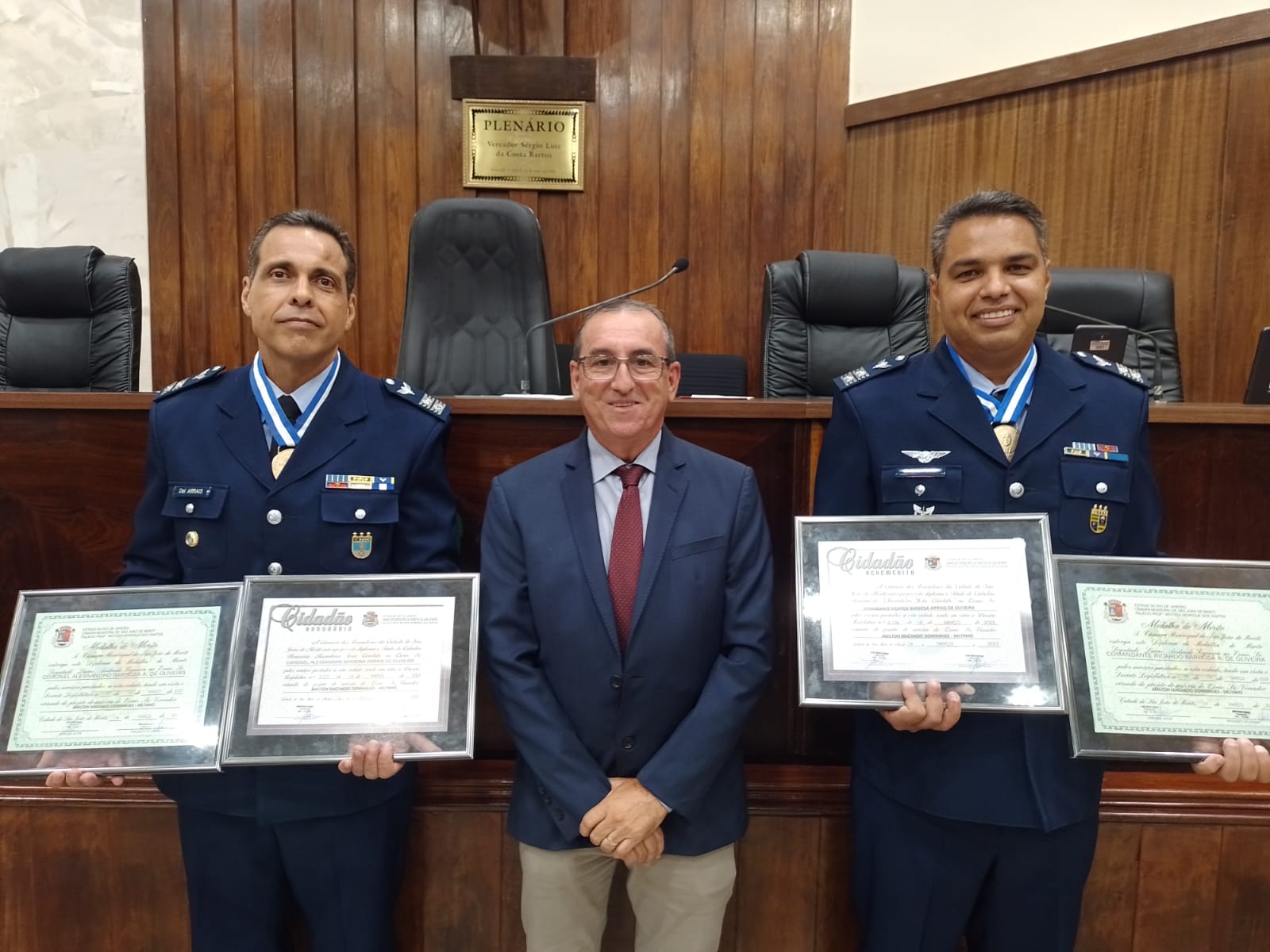 Câmara homenageia militares da Força Aérea Brasileira